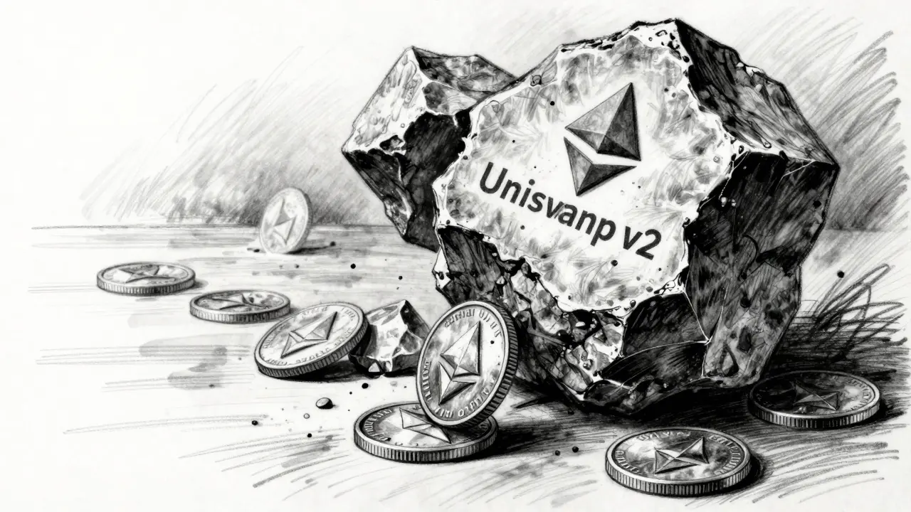 Charcoal art depicting heavy gas fees crushing small trades on Ethereum vs cheap BSC