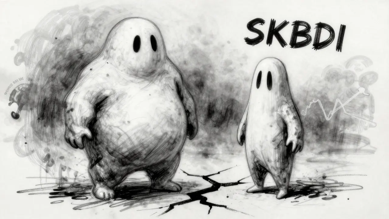 Charcoal art showing two abstract figures representing different Skibidi crypto tokens