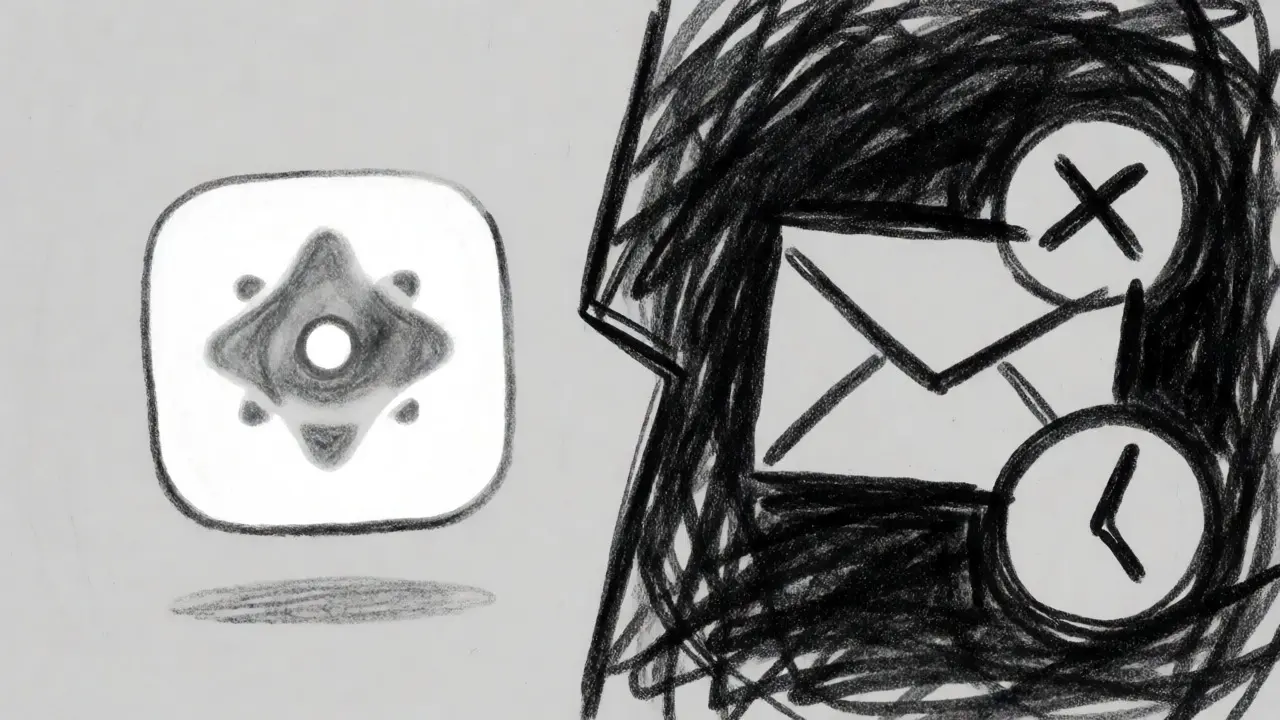 Split charcoal drawing contrasting a clean interface with chaotic symbols of poor support.